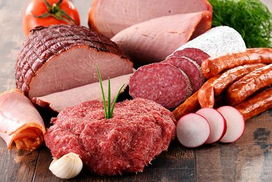 Analysis of sausage, meat and fish